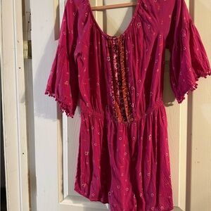 Mudd Pink Floral Romper